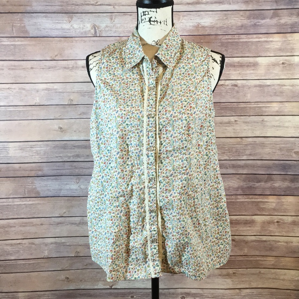 Motherhood Maternity Large top floral sleeveless